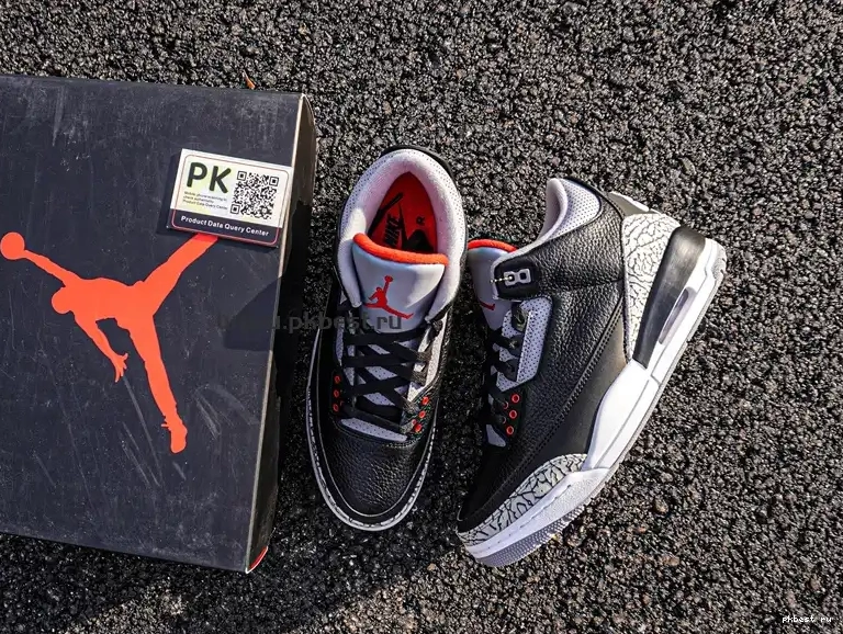 Cement Retro SHIP TO PK Jordan GOD READY Air 3 RETAIL MATERIALS Black 0517